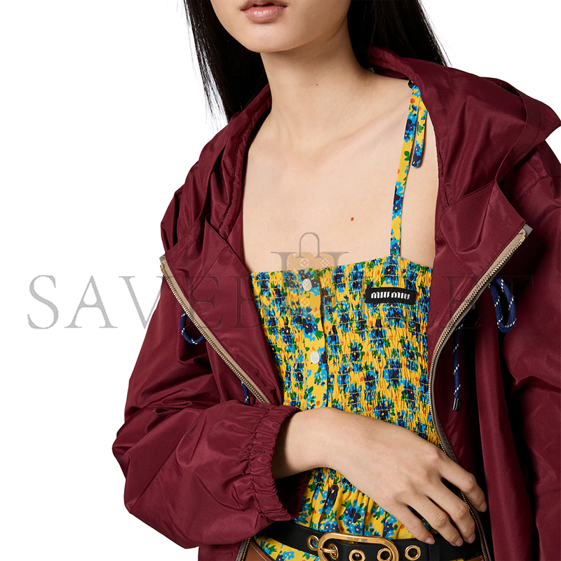 MIU MIU TECHNICAL FABRIC BLOUSON JACKET ML1054 MIU MIU TECHNICAL FABRIC BLOUSON JACKET ML1054